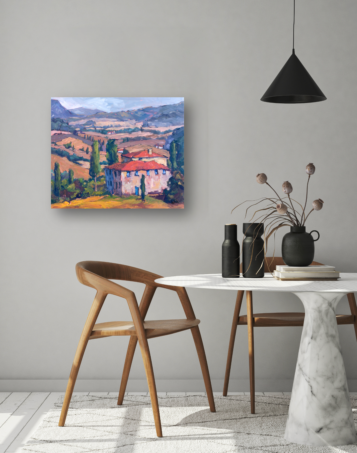 Toscana Artist Enhanced Canvas Print by John Beard Collection - product image 2 for Resin Society