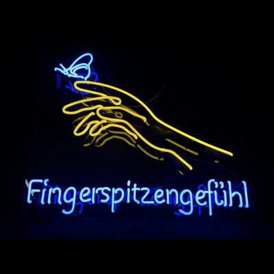 Touch Butterfly Fingerspitzengefuhl Neon Signs by Neon Signs Land - product image 2 for Resin Society