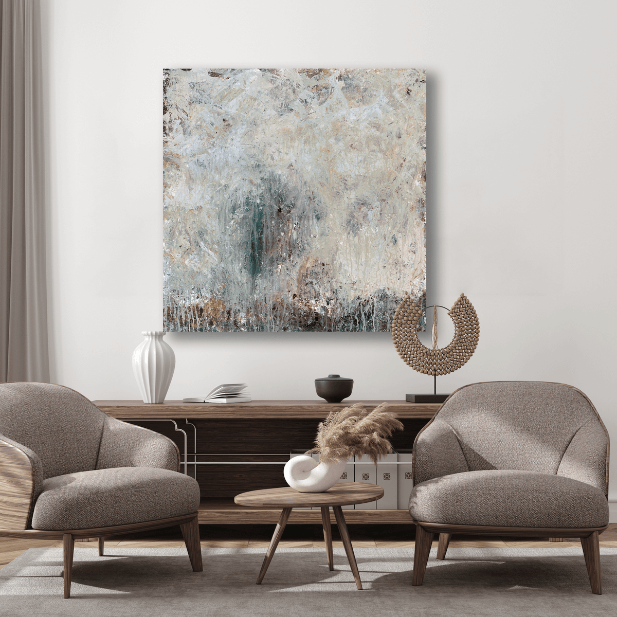 Tree in the Mist Artist Enhanced Canvas Print by John Beard Collection - product image 3 for Resin Society