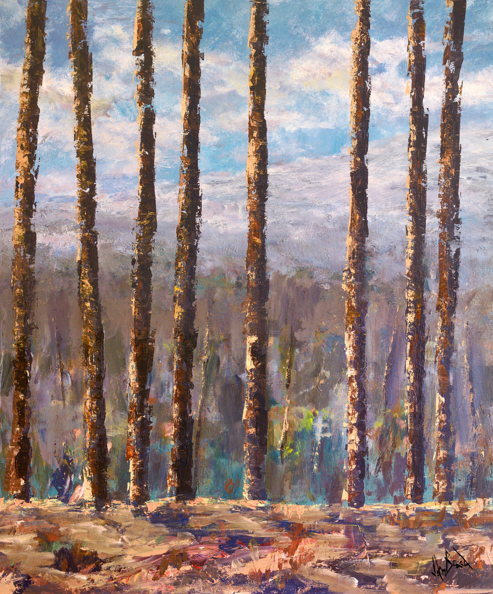 Trees IV Artist Enhanced Canvas Print by John Beard Collection - main product image for Resin Society
