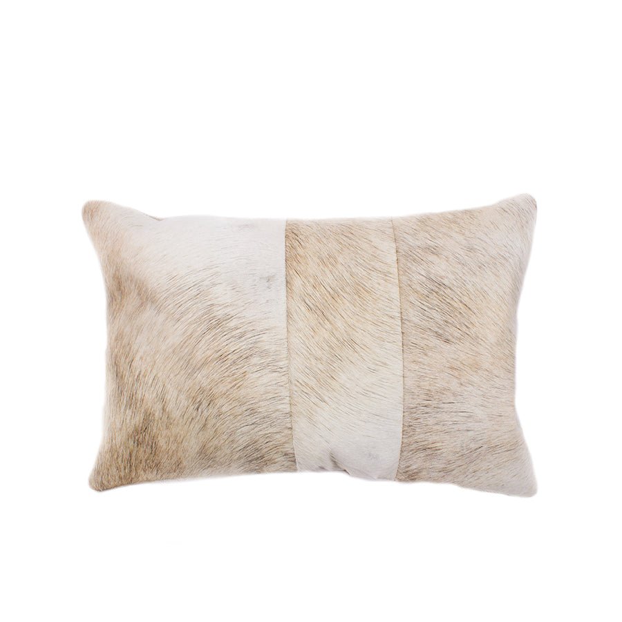 Tri Cowhide Lumbar Pillow by Homelosophy
