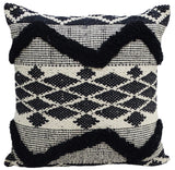 Vibhsa Decorative Tufted Chevron Pillow 20x20 on couch