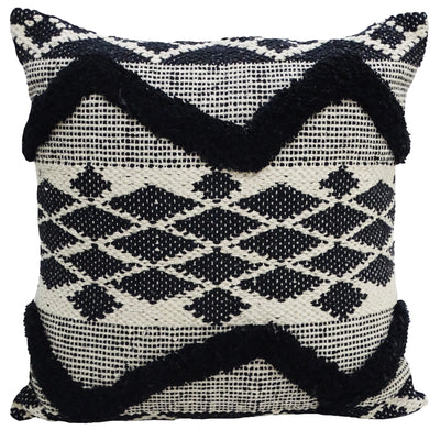 Vibhsa Decorative Tufted Chevron Pillow 20x20 on couch