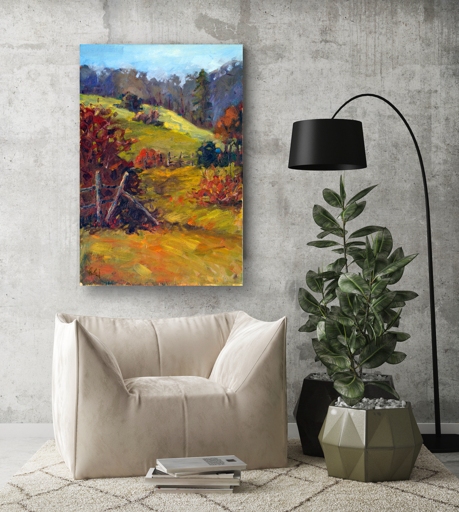 Turning Leaves Artist Enhanced Canvas Print by John Beard Collection - product image 4 for Resin Society