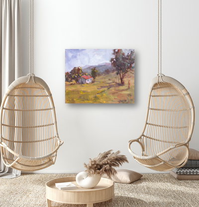 Tuscan Cottage Artist Enhanced Canvas Print by John Beard Collection - product image 2 for Resin Society