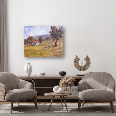 Tuscan Cottage Artist Enhanced Canvas Print by John Beard Collection - product image 3 for Resin Society