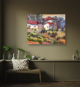 Tuscan Farmhouse Artist Enhanced Canvas Print by John Beard Collection - product image 3 for Resin Society