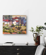 Tuscan Farmhouse Artist Enhanced Canvas Print by John Beard Collection - product image 2 for Resin Society