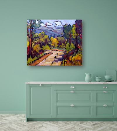 Tuscan Landscape Artist Enhanced Canvas Print by John Beard Collection - product image 2 for Resin Society
