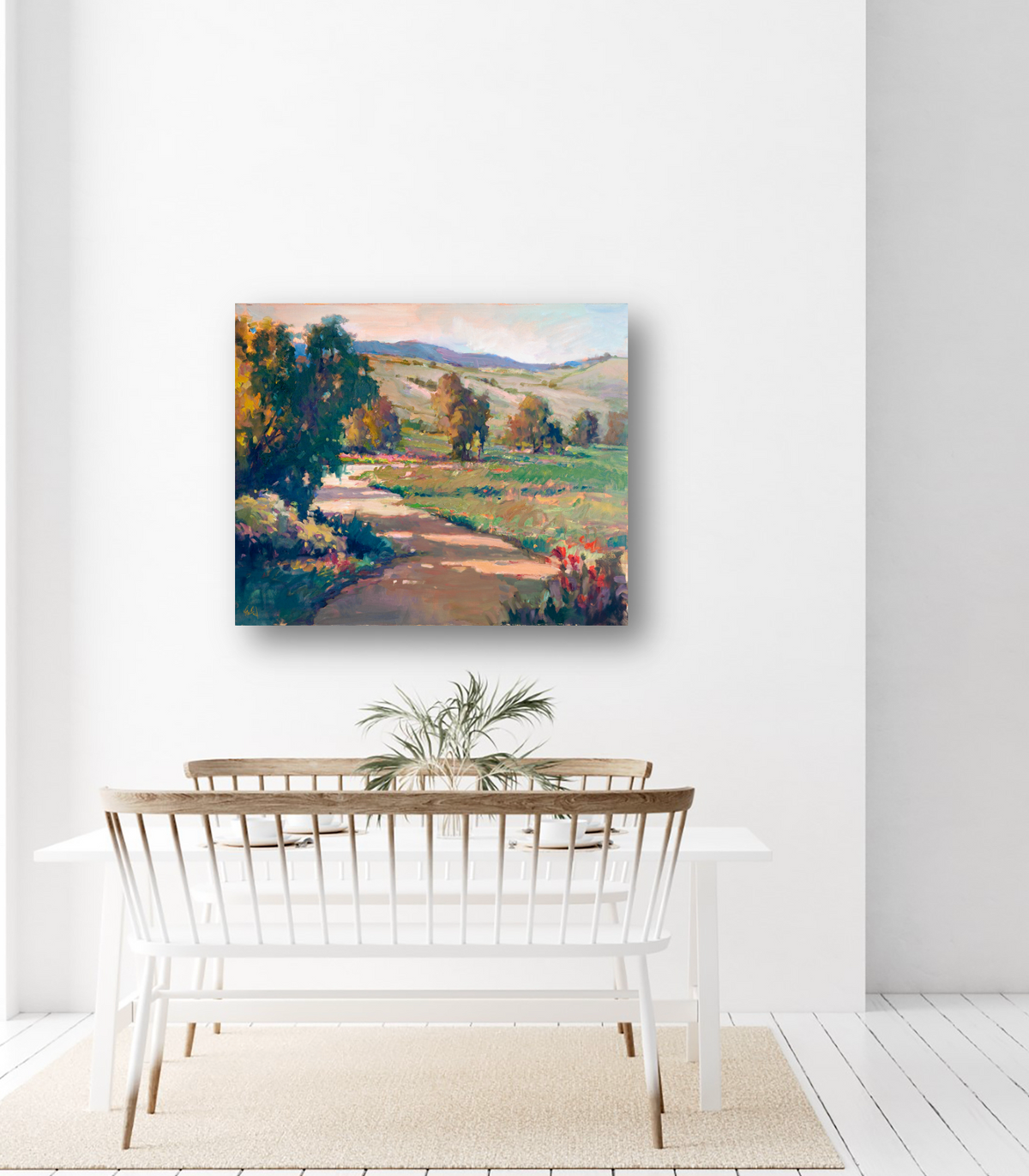 Tuscan Meadow Artist Enhanced Canvas Print by John Beard Collection - product image 2 for Resin Society