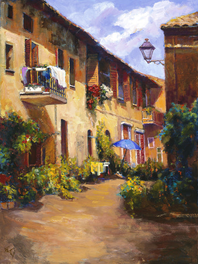 Tuscany Artist Enhanced Canvas Print by John Beard Collection - main product image for Resin Society