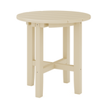 SoPoly 18 inch Classic Round Side Table in Black color