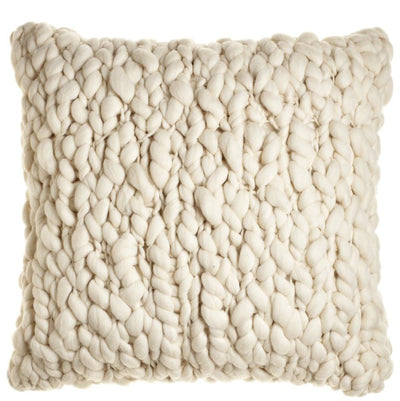 Clouds Chunky Knit Throw Pillow by Homelosophy