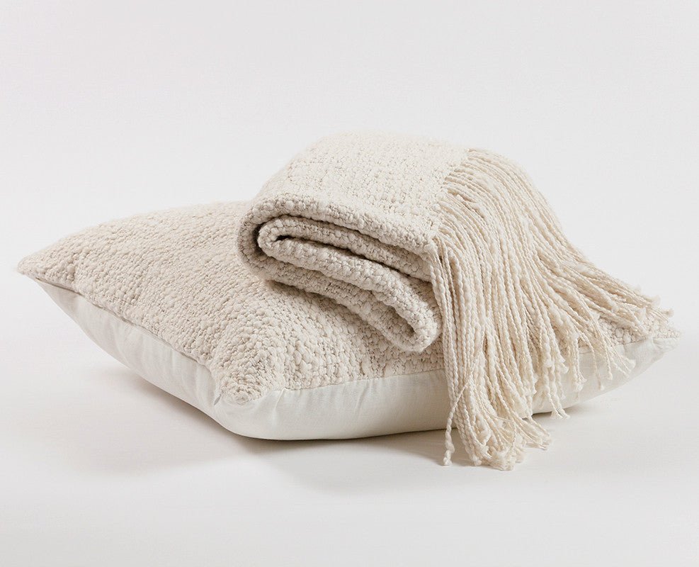 Rustic Organic Cotton Pillow by Homelosophy