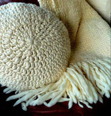 Full Moon Round Throw Pillow by Homelosophy