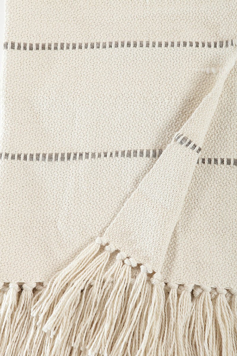 Grey Multi Striped Throw Blanket by Homelosophy