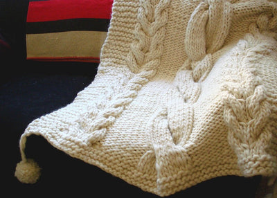 Sweater Knit Throw Blanket by Homelosophy