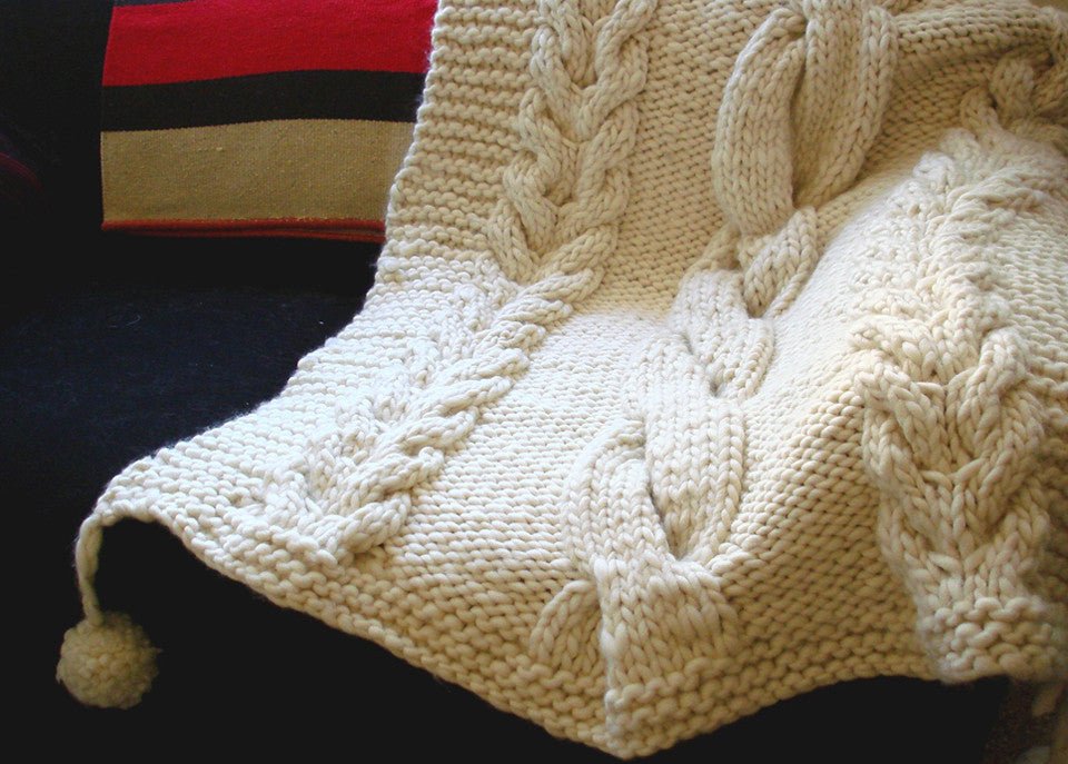 Sweater Knit Throw Blanket by Homelosophy