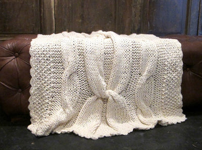 Knot Merino Throw Blanket by Homelosophy