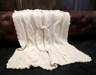 Knot Merino Throw Blanket by Homelosophy