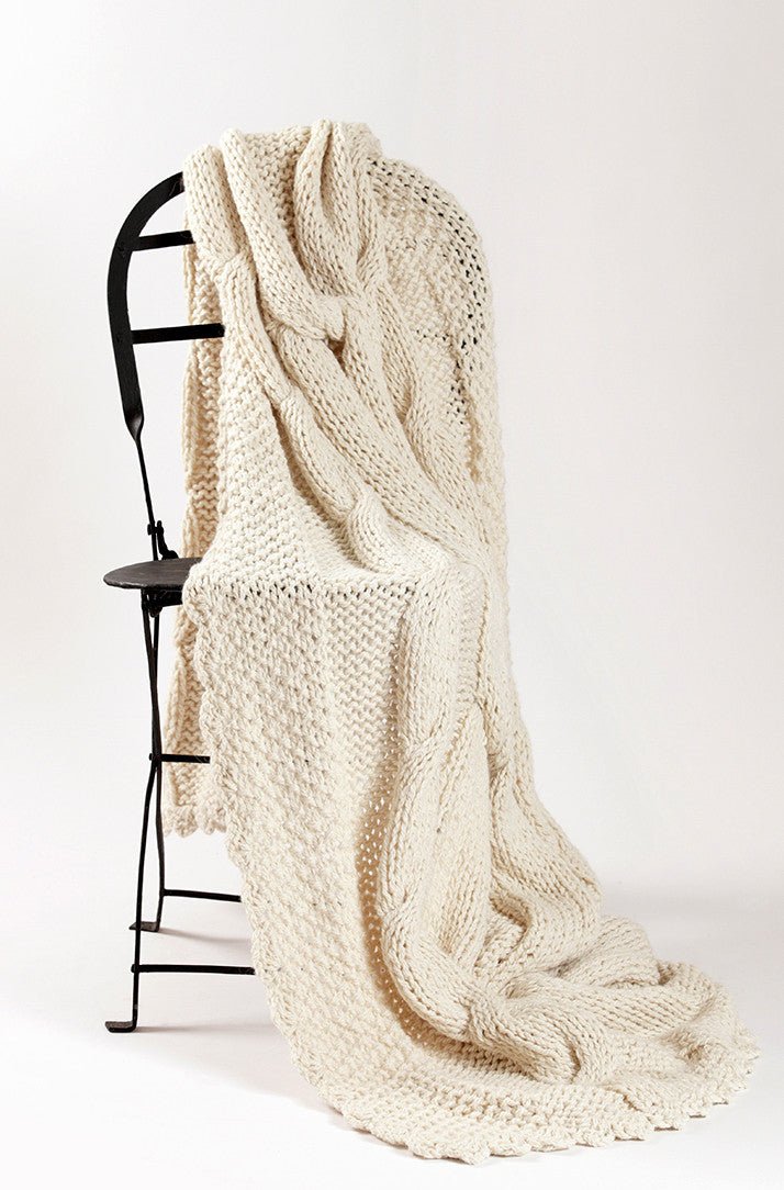 Knot Merino Throw Blanket by Homelosophy