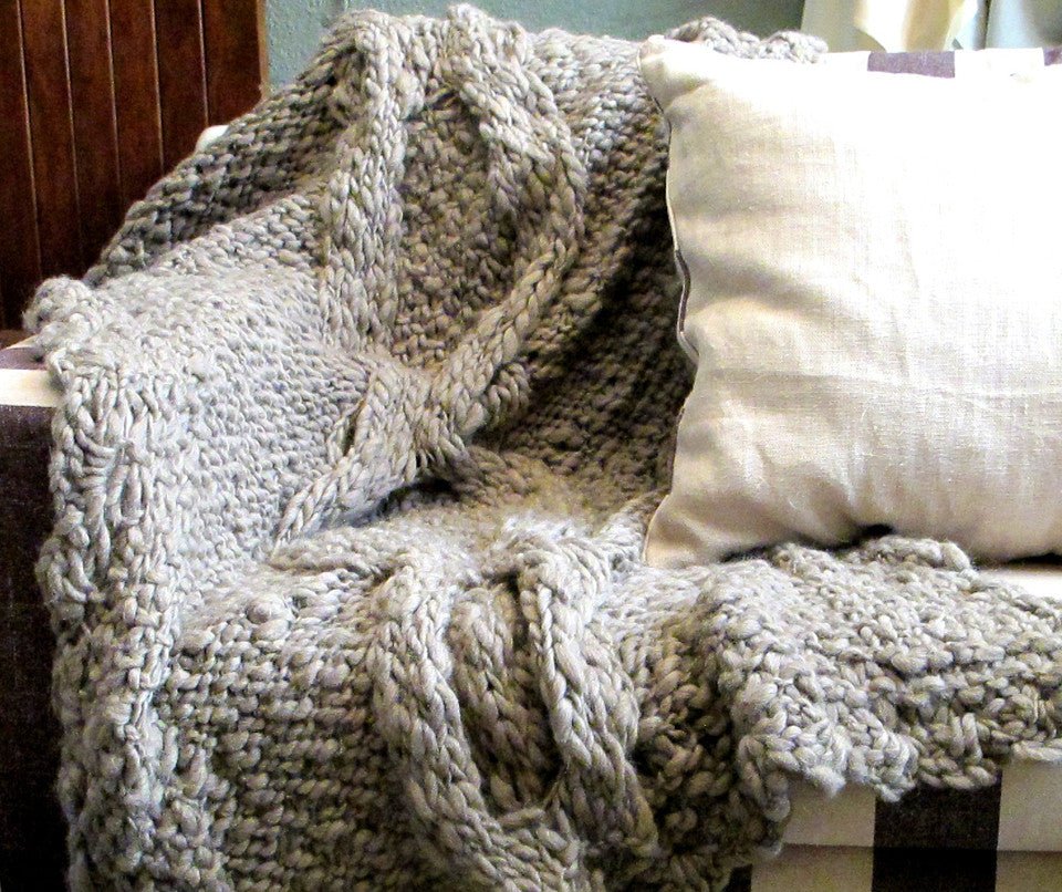 Penelope Grey Throw by Homelosophy