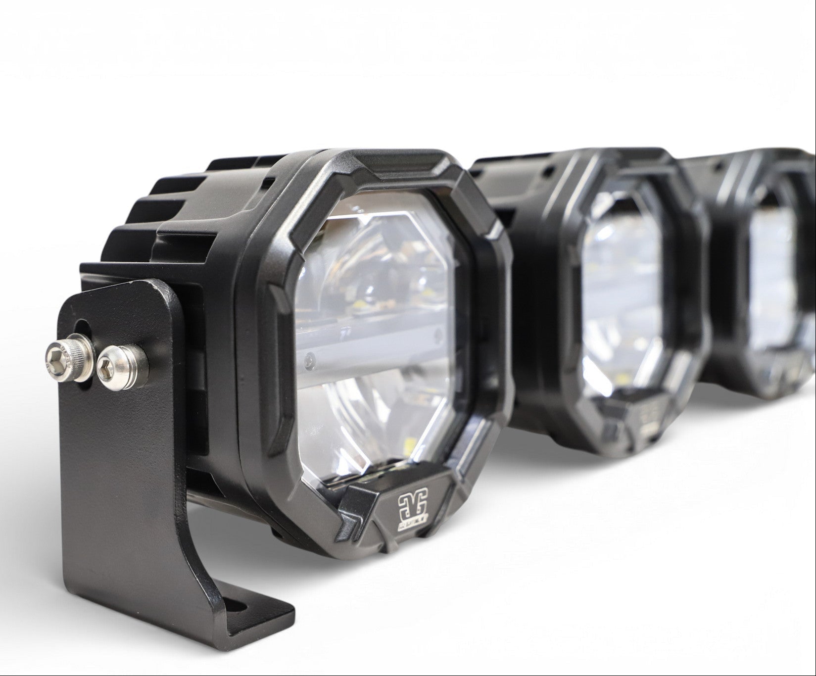 3 Light U-Con Interlocking Off Road LED Pod With Amber or White DRL Running Light