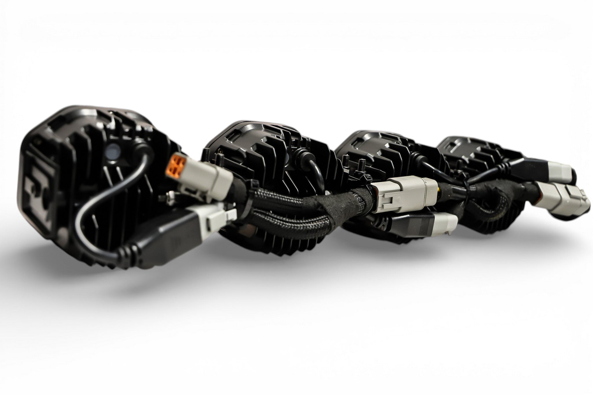 3 Light U-Con Interlocking Off Road LED Pod With Amber or White DRL Running Light
