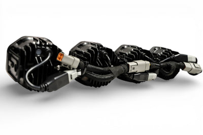 3 Light U-Con Interlocking Off Road LED Pod With Amber or White DRL Running Light
