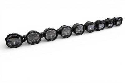 9 Light U-Con Interlocking Off Road LED Pod With Amber or White DRL by GGLighting - main product image for Resin Society