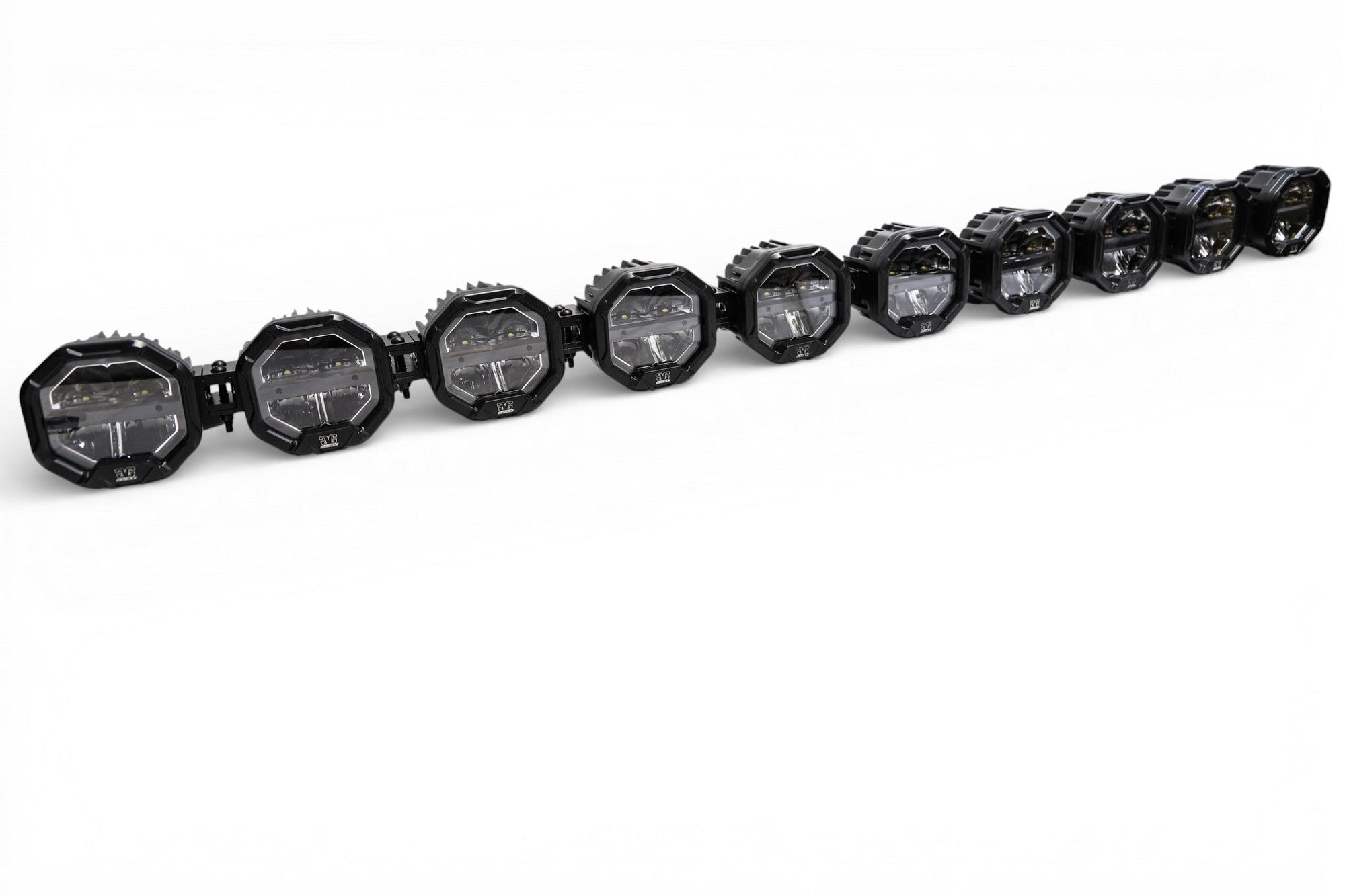 10 Light U-Con Interlocking Off Road LED Pod With Amber or White DRL by GGLighting - main product image for Resin Society