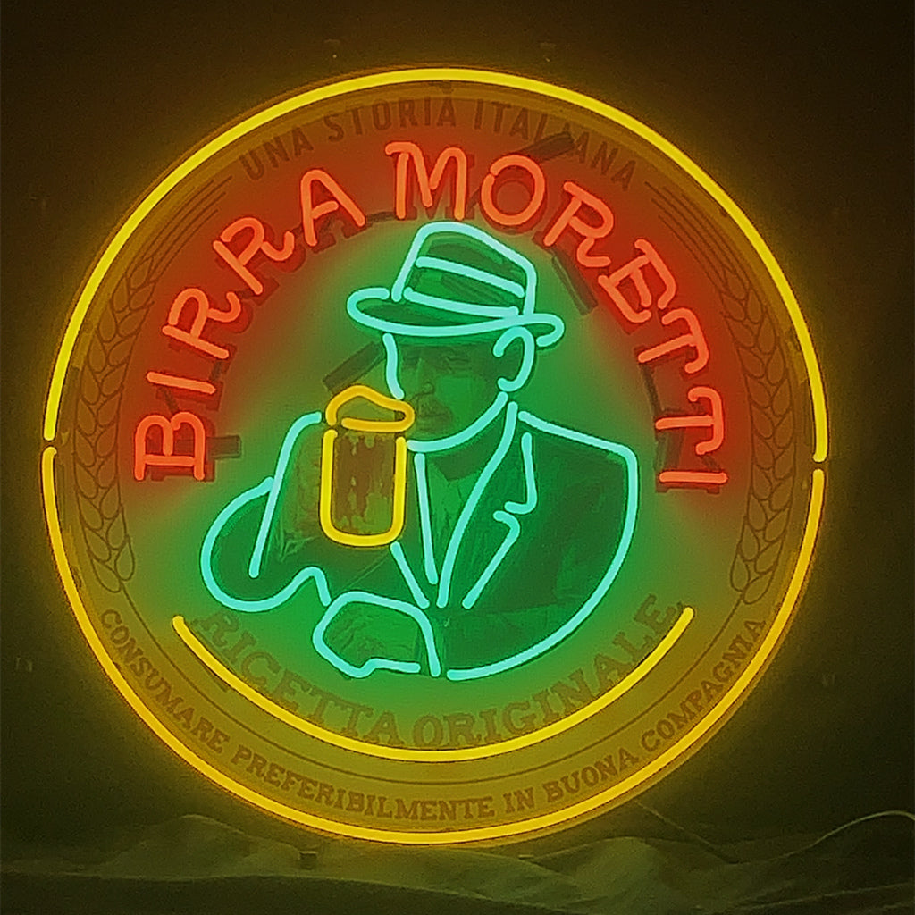 Una Storia Italiana Birra Moretti Ricetta Qriginale Neon Signs by Neon Signs Land - product image 2 for Resin Society