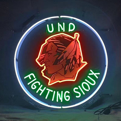 Und Fighting Sioux Neon Signs Light by Neon Signs Land - product image 2 for Resin Society