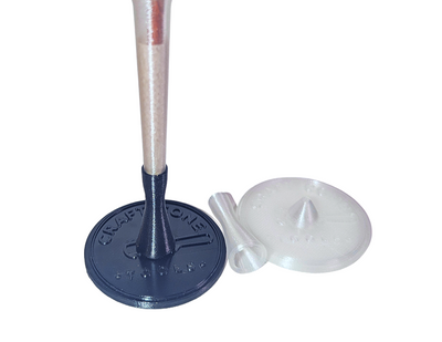King Craft Cone Filler & Packing Tool Kit showing filler, packing stick, and king-sized cone in clear and black colors