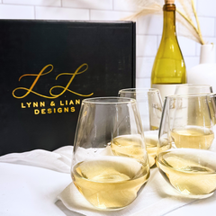 Clear Wine Glasses — Set of 2