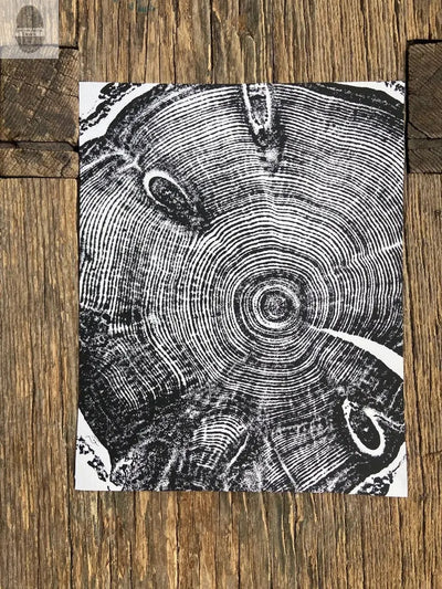 Utah Knotted Pine, Cropped, Limited Edition 11x14 inches. Hand pressed and signed.
