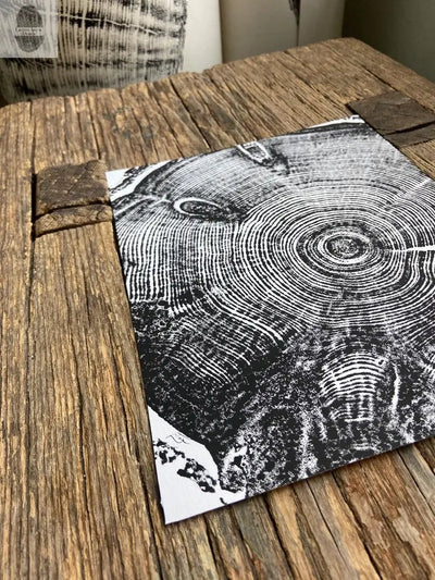 Utah Knotted Pine, Cropped, Limited Edition 11x14 inches. Hand pressed and signed.