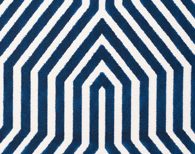 Vanderbilt Velvet Pillow Cover in Navy Blue, Schumacher Textiles