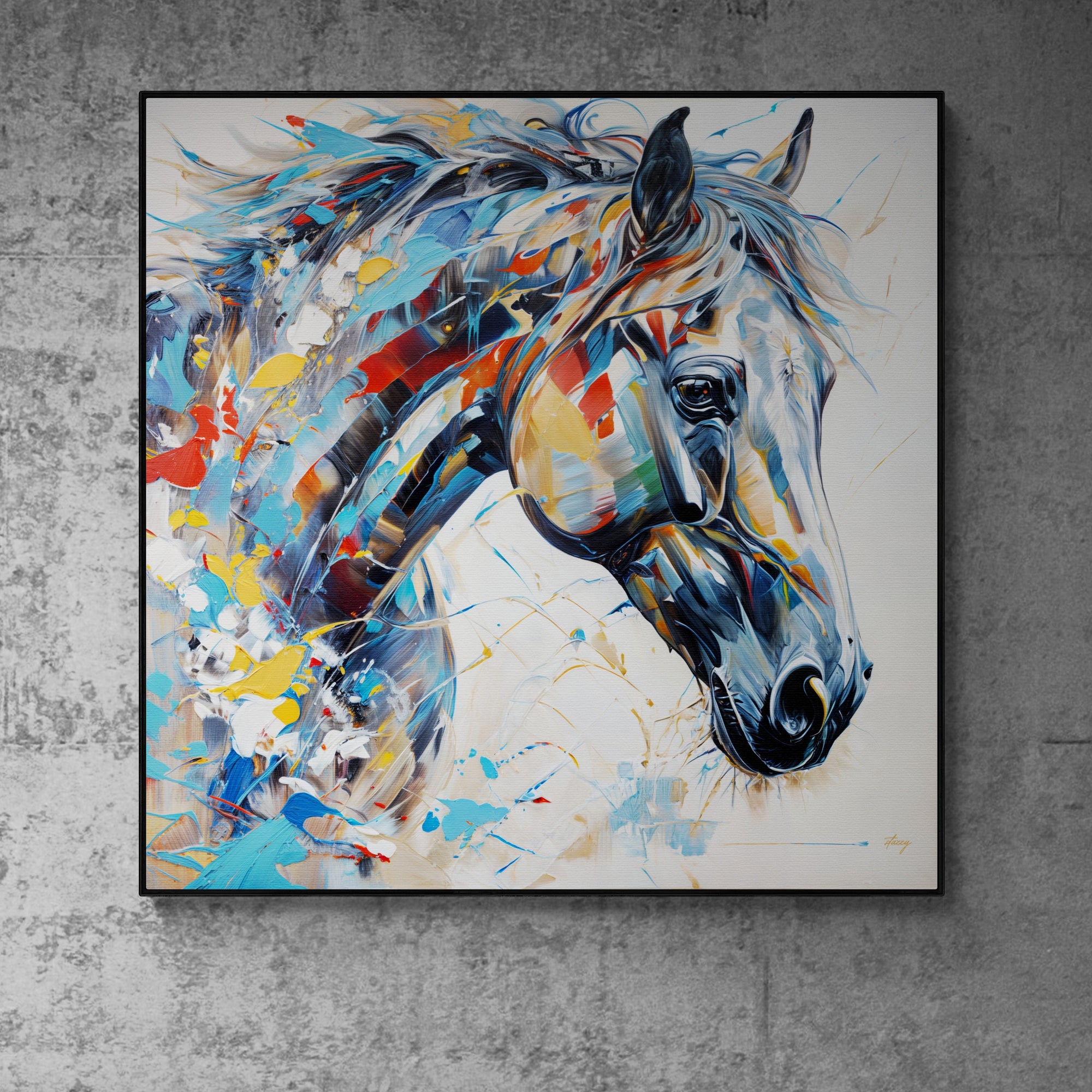 Canvas Print: "Vivid Steed" by Tailored Canvases - product image 4 for Resin Society