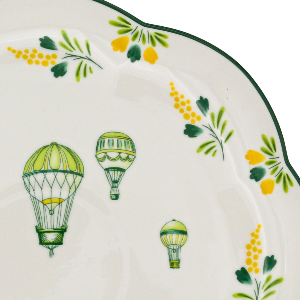 Valensole Lavender Scalloped Dinner Plate - Set of 4 (+1 Bonus Plate) by Ro'Table - product image 3 for Resin Society