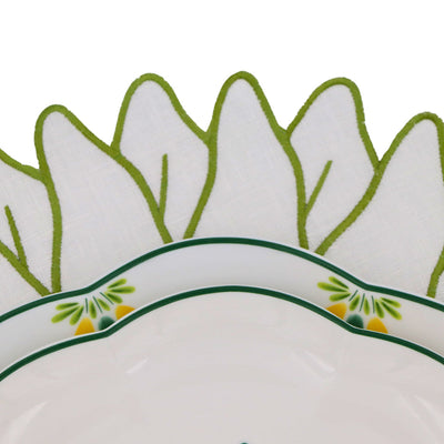 Valensole Lavender Scalloped Dinner Plate - Set of 4 (+1 Bonus Plate) by Ro'Table - product image 6 for Resin Society