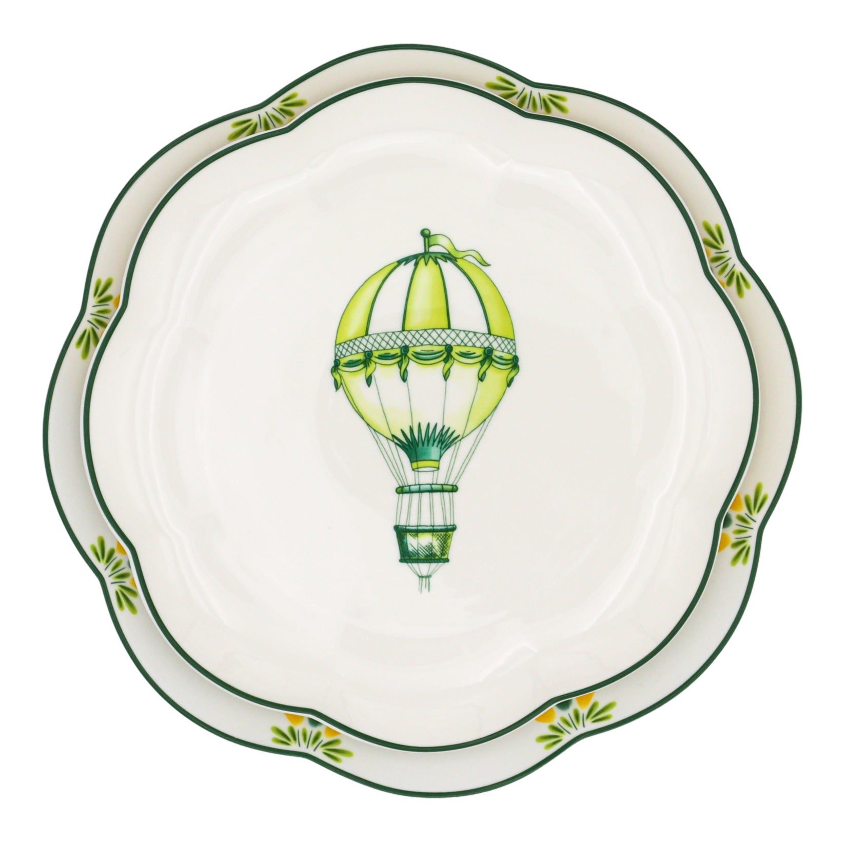Valensole Lavender Scalloped Starter Plate - Set of 4 (+1 Bonus Plate) by Ro'Table - product image 2 for Resin Society