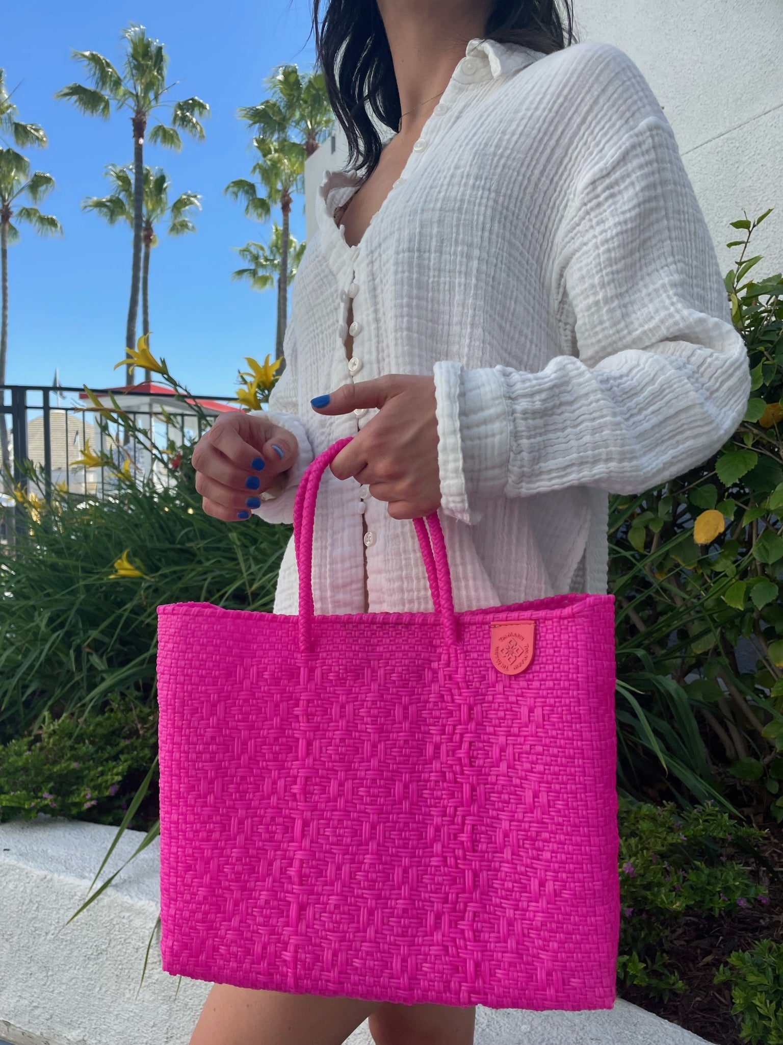 Vallarta Medium Woven Resort Crossbody Bag by Tin Marin Brand - product image 7 for Resin Society