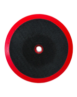 Front and back views of Velcro Hook and Loop Backing Plate showing spindle and hooks