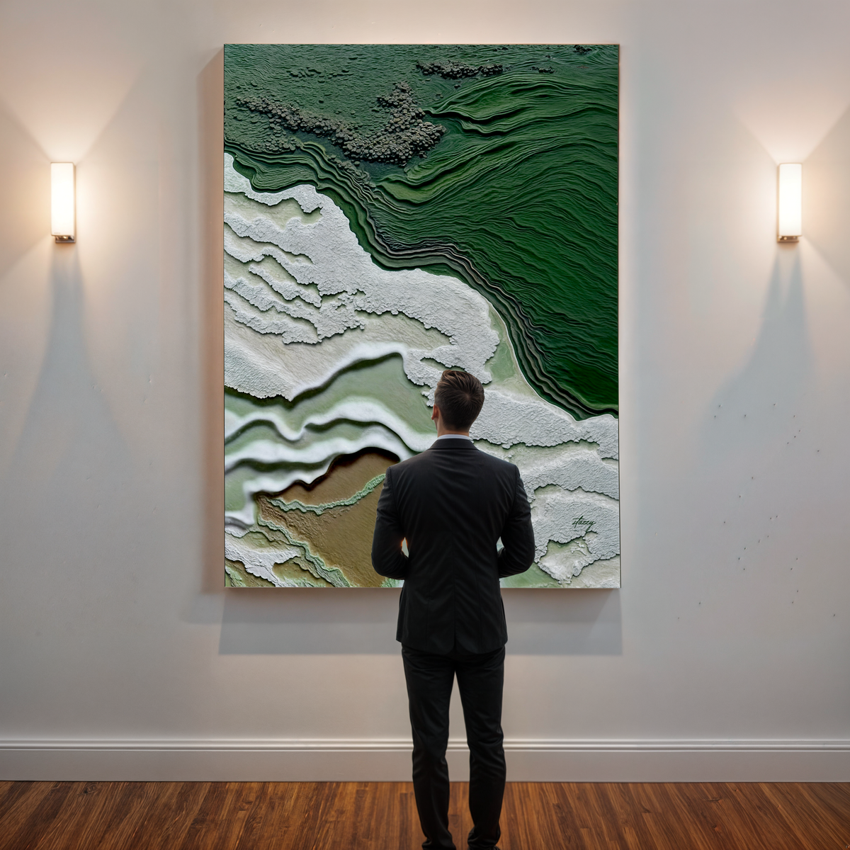 Canvas Print: "Verdant Cliffs" by Tailored Canvases - product image 2 for Resin Society