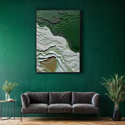 Canvas Print: "Verdant Cliffs" by Tailored Canvases - product image 3 for Resin Society