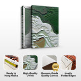 Canvas Print: "Verdant Cliffs" by Tailored Canvases - product image 4 for Resin Society