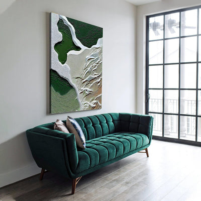 Canvas Print: "Verdant Cliffs III" by Tailored Canvases - product image 3 for Resin Society