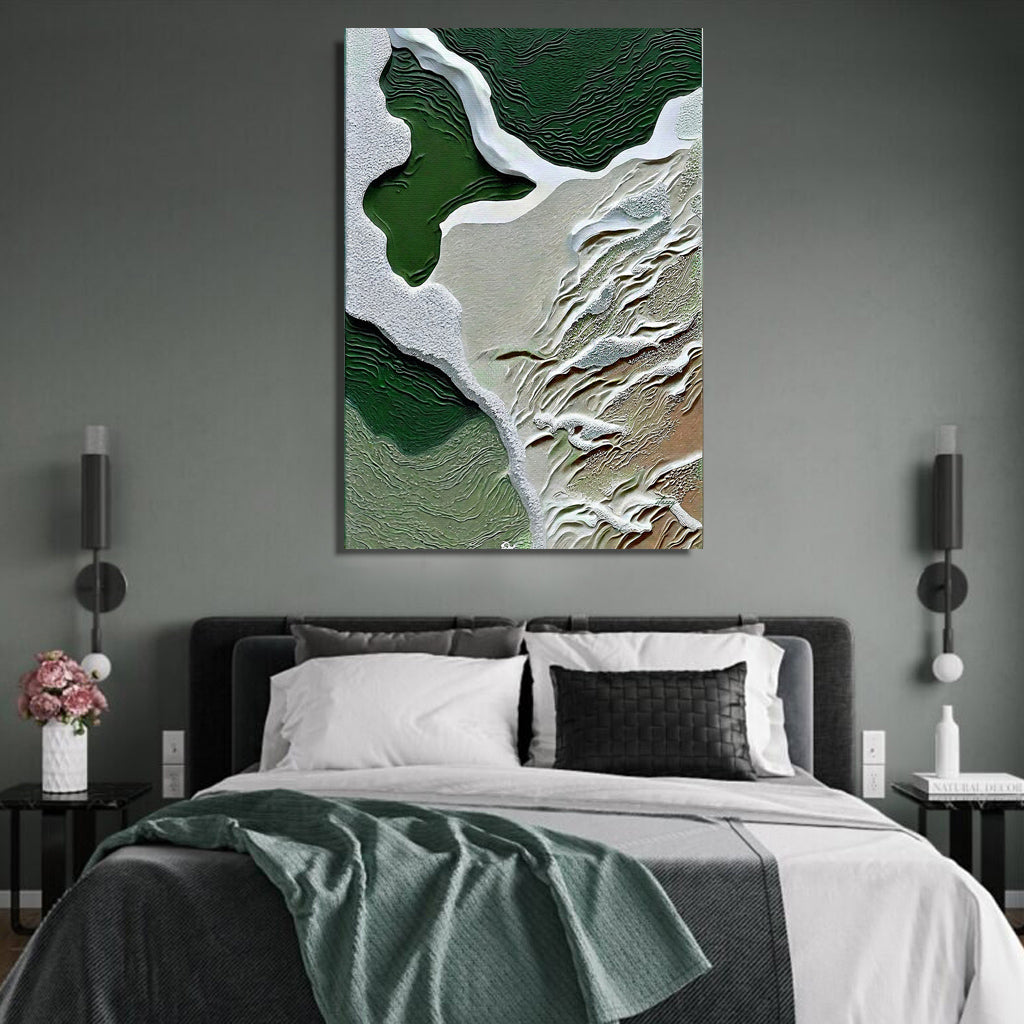 Canvas Print: "Verdant Cliffs III" by Tailored Canvases - main product image for Resin Society