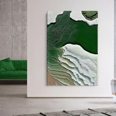 Canvas Print: "Verdant Cliffs II" by Tailored Canvases - product image 3 for Resin Society